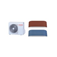 Aparat de aer conditionat multisplit TOSHIBA cu doua unitati interne HAORI 9000 BTU fete colorate, 2xRAS-B10N4KVRG-E + RAS-2M14G3AVG-E- garantie 60 luni, wifi integrat, functionare pe incalzire pana la -20C
